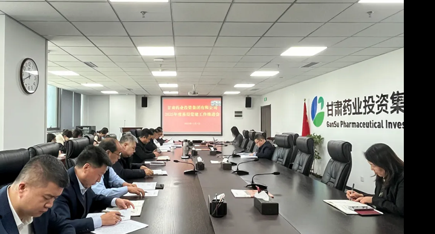 甘肃药业集团召开2025年度基层党建工作推进会